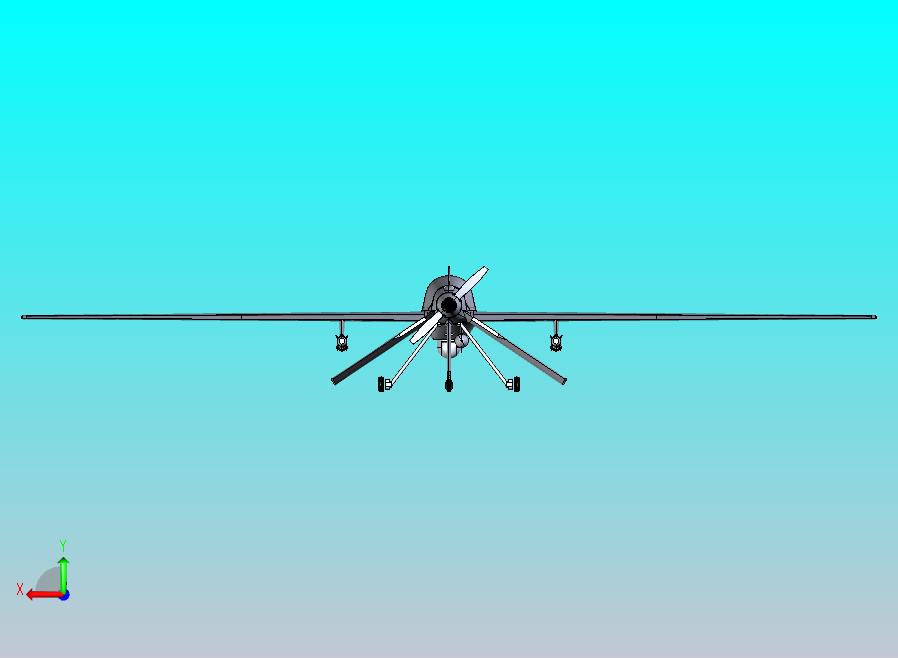 捕食者无人机模型