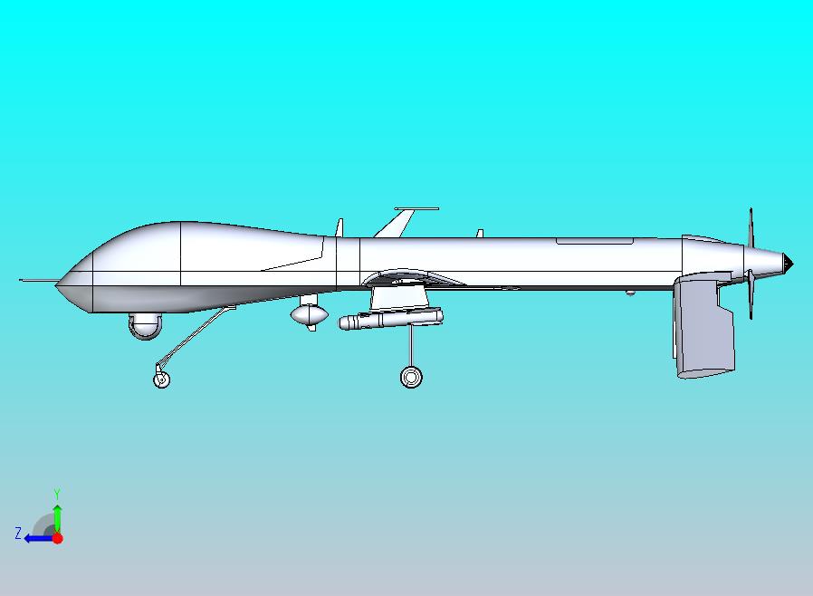 捕食者无人机模型