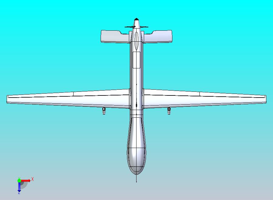 捕食者无人机模型
