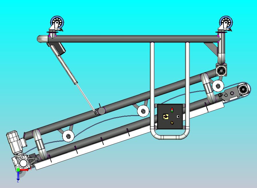 改变角度传送带