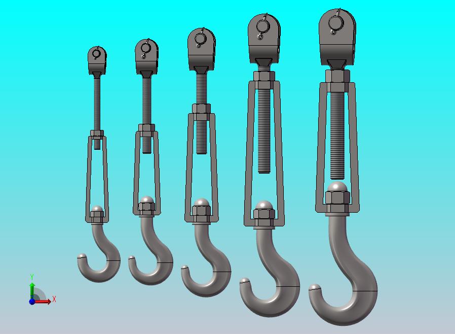 螺旋式花篮螺栓CU型 5款