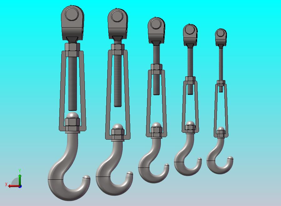 螺旋式花篮螺栓CU型 5款