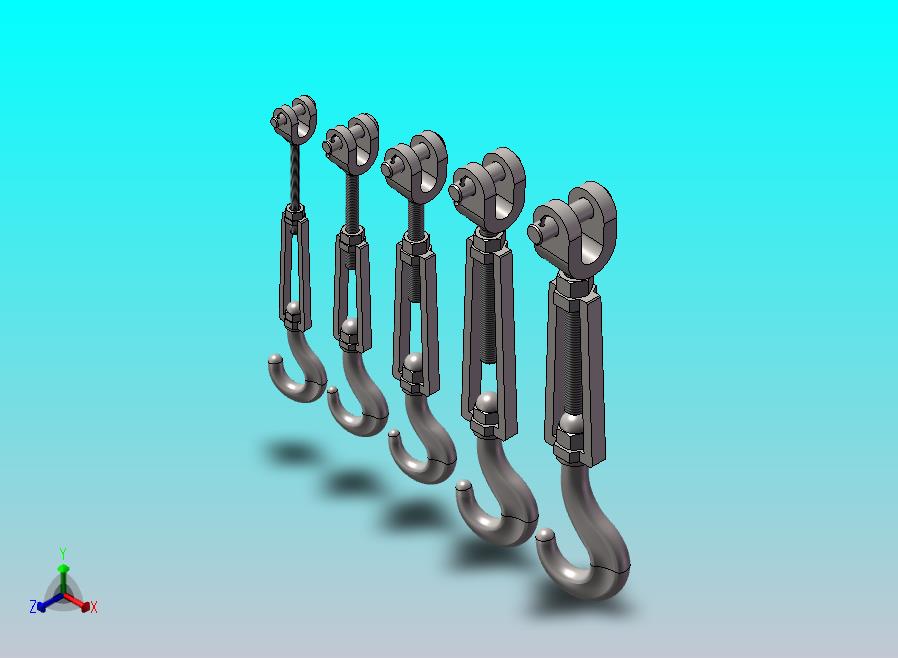 螺旋式花篮螺栓CU型 5款