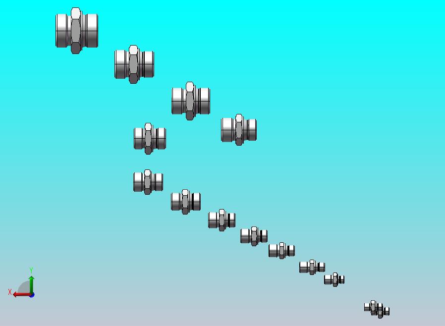 卡套式端直通接头 14款