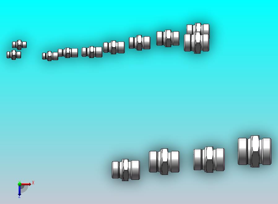 卡套式端直通接头 14款