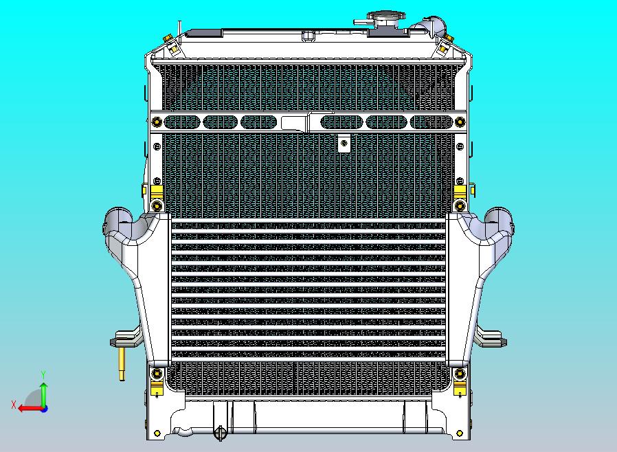 水冷式散热器总成