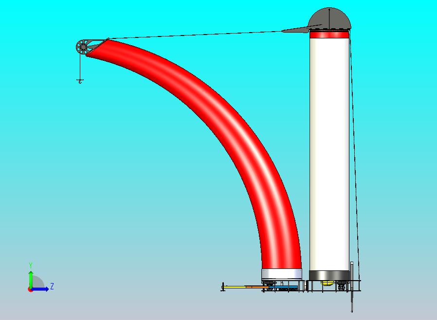轻型起重机三维模型