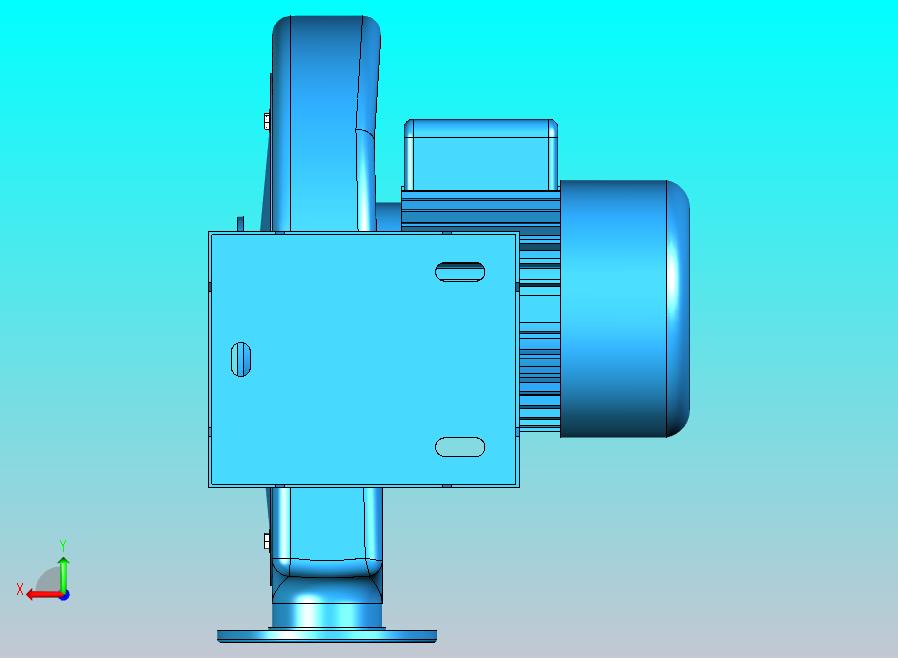 小型电动离心鼓风机设备模型
