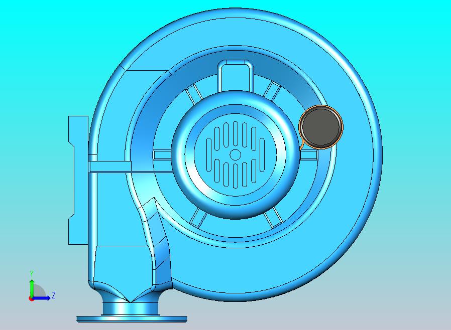 小型电动离心鼓风机设备模型