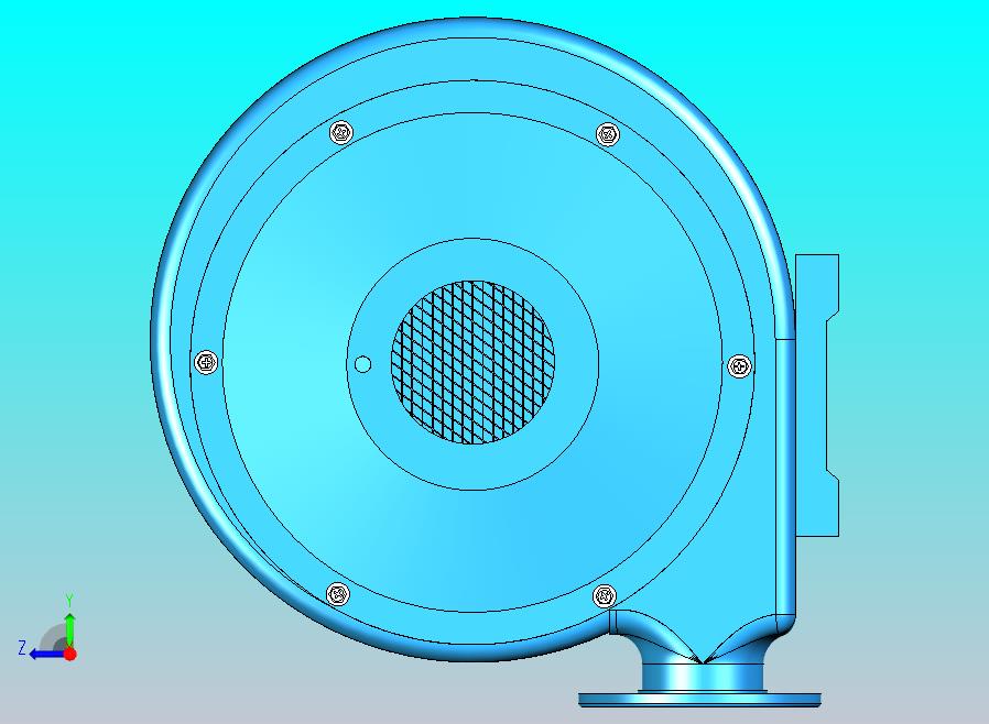 小型电动离心鼓风机设备模型