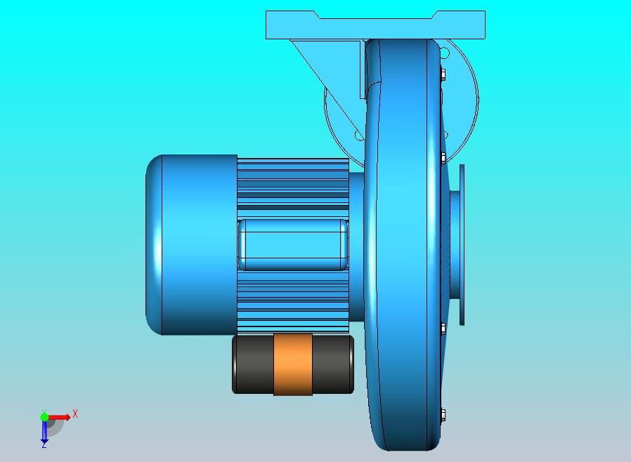 小型电动离心鼓风机设备模型
