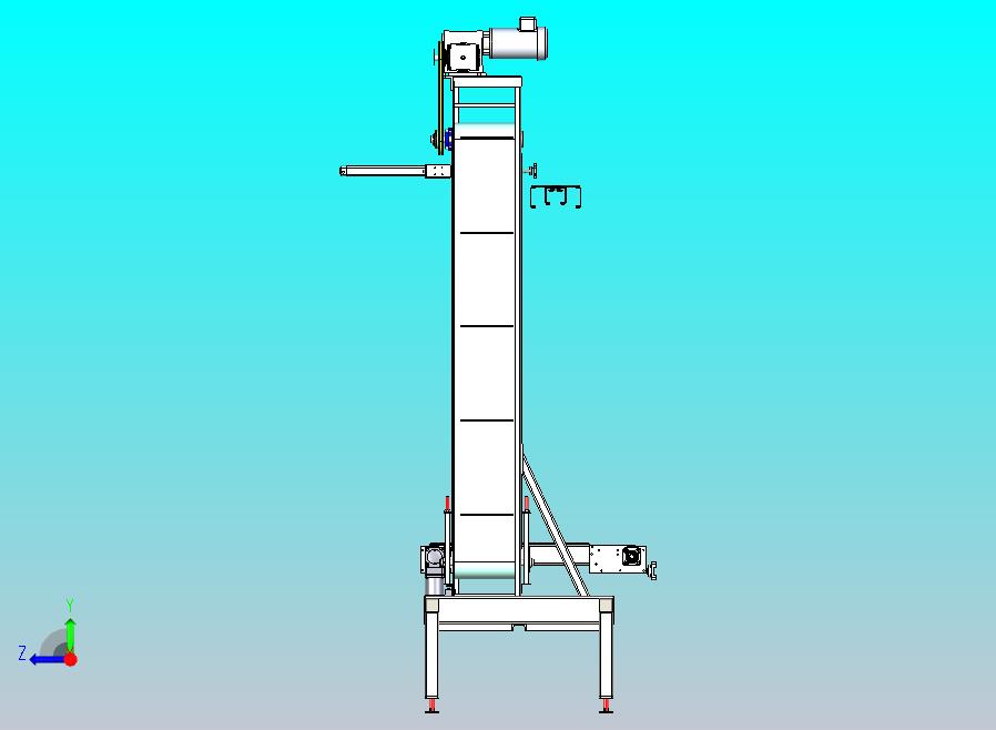 物料箱连续提升机结构