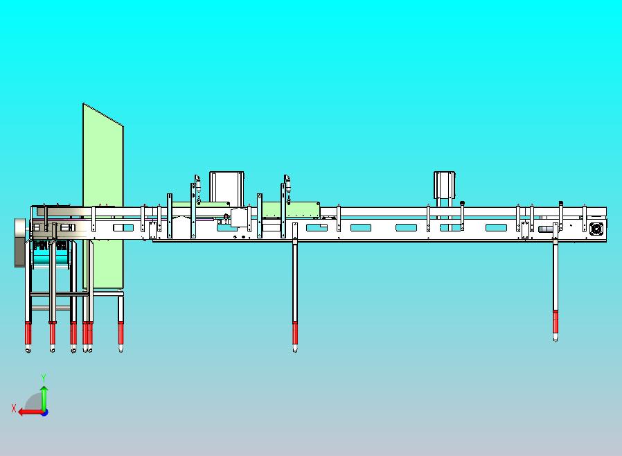 窄型链式生产输送机