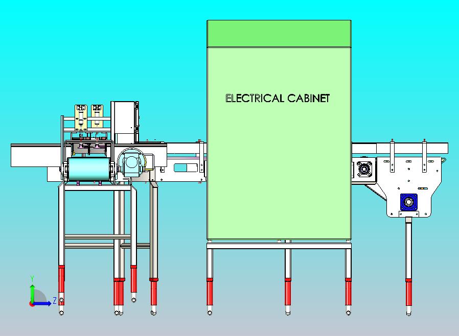 窄型链式生产输送机