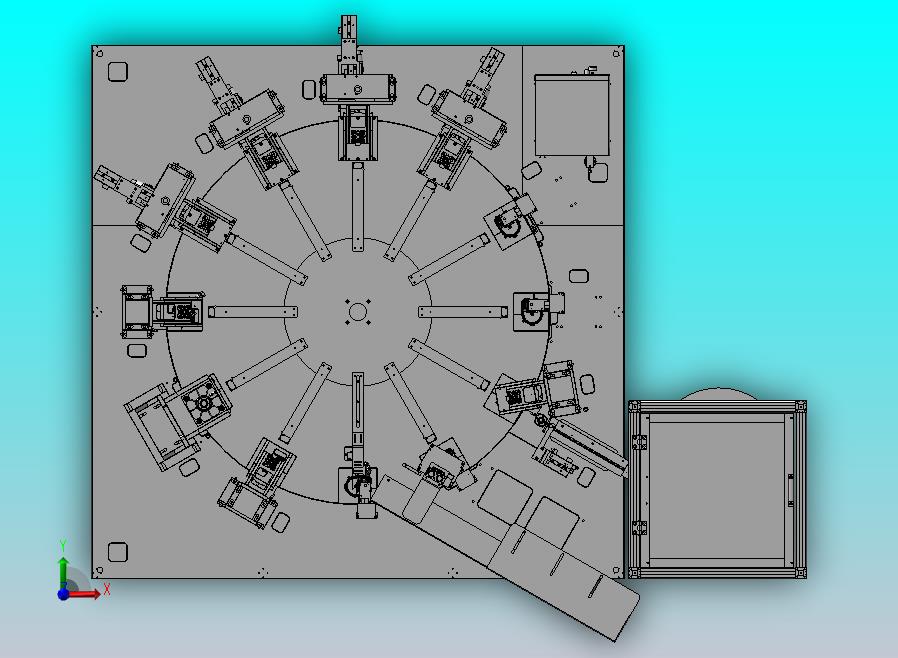 齿轮盖组装检测设备，转盘式组装检测机