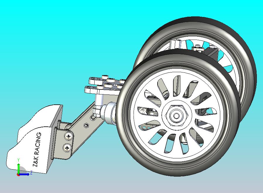 赛车悬架3D模型