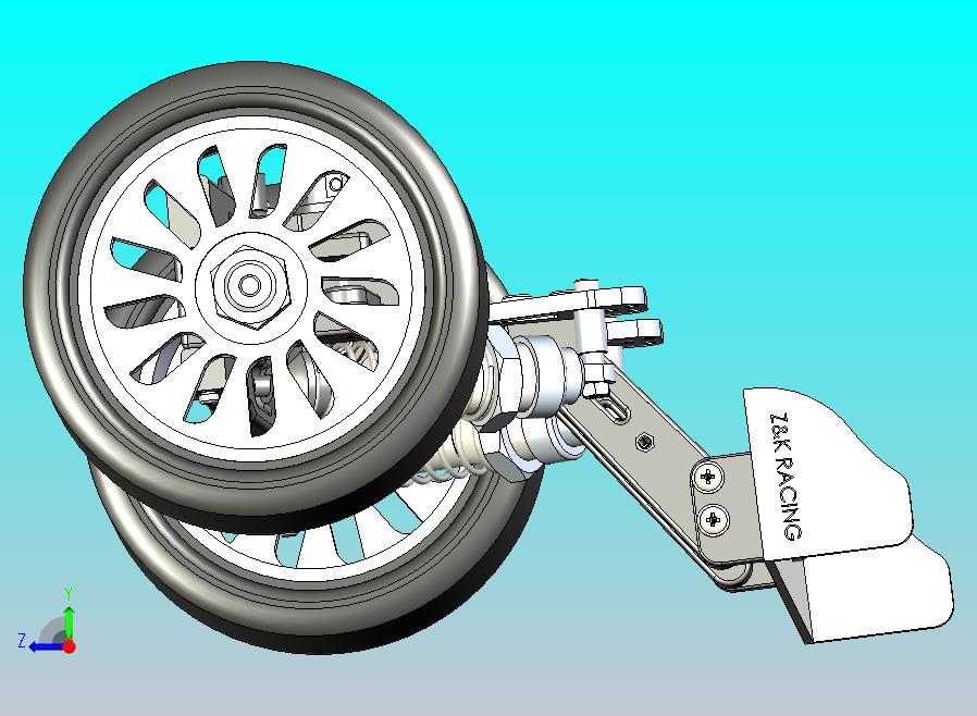 赛车悬架3D模型
