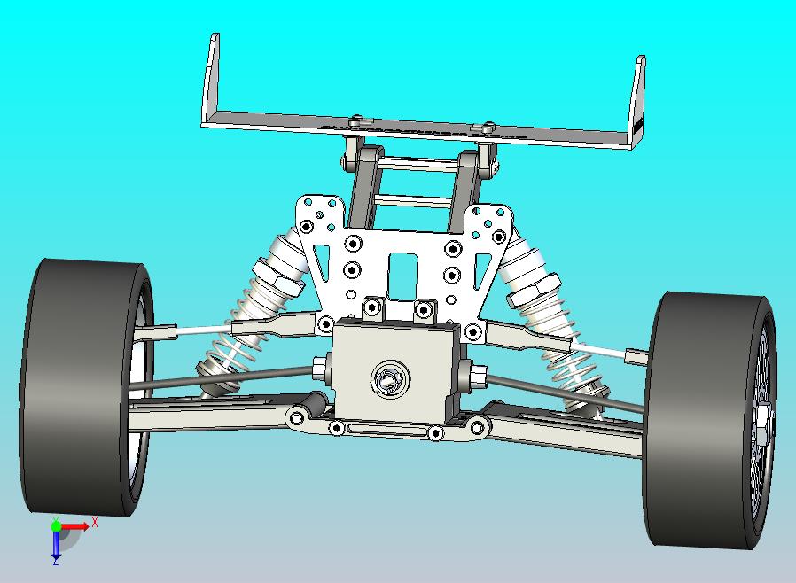 赛车悬架3D模型