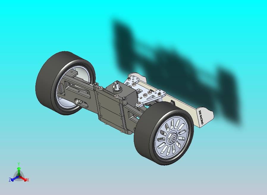 赛车悬架3D模型