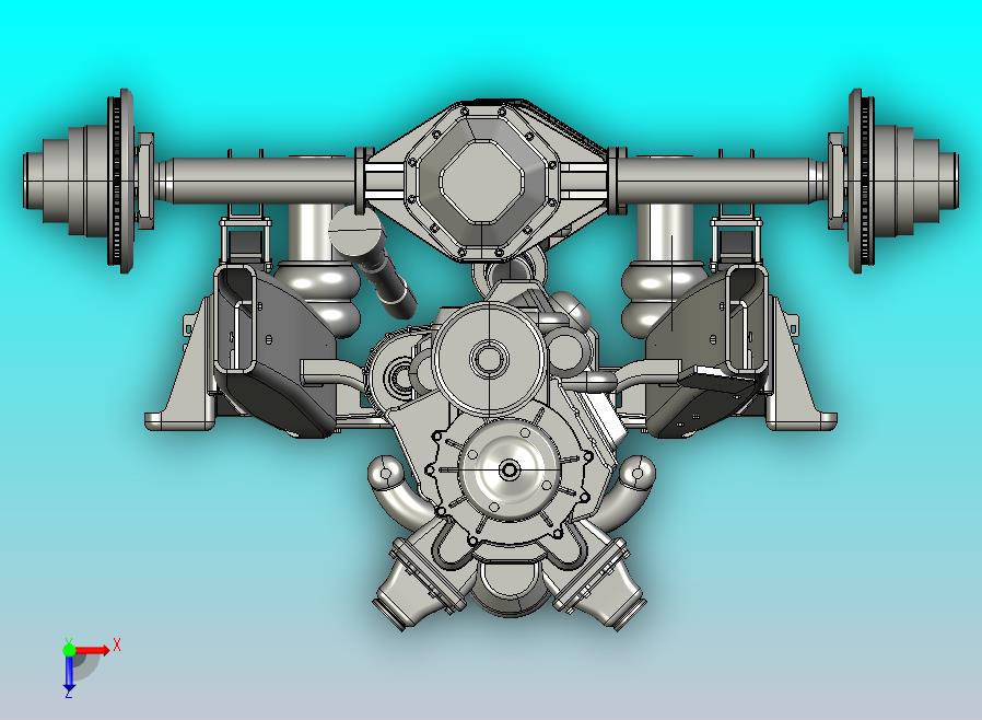 货运卡车底盘3D模型