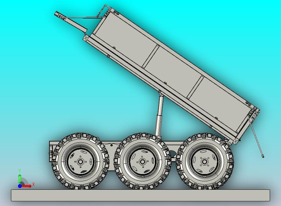600型全地形遥控六驱运输车总装