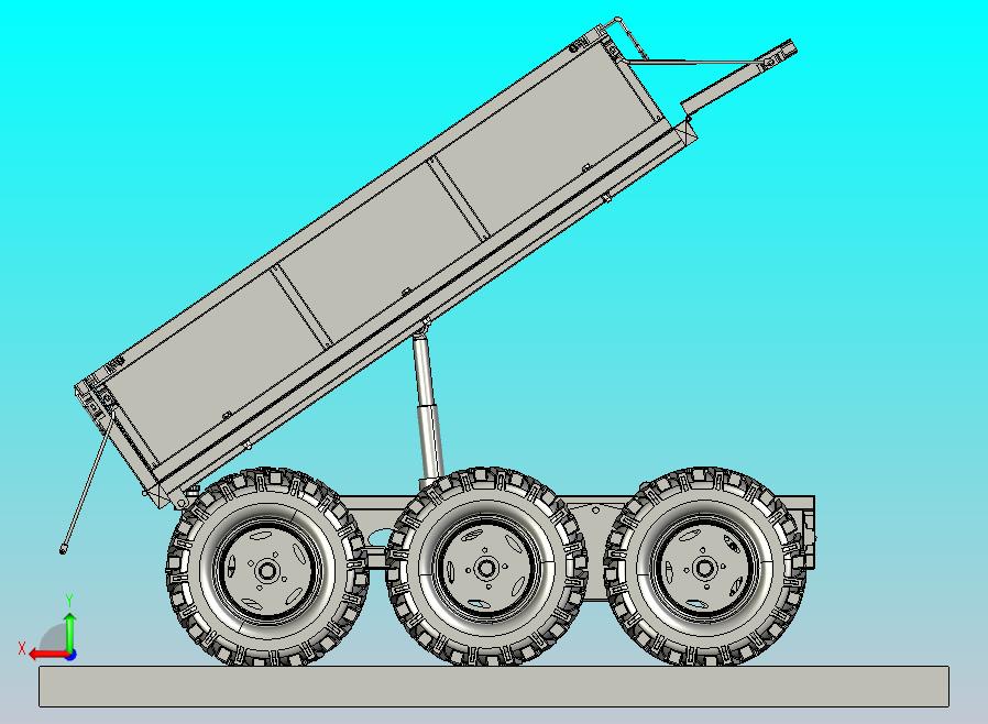 600型全地形遥控六驱运输车总装