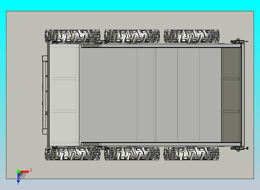 600型全地形遥控六驱运输车总装