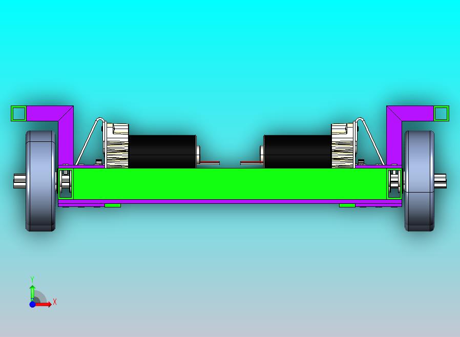 8轮变速驱动机器人车底盘