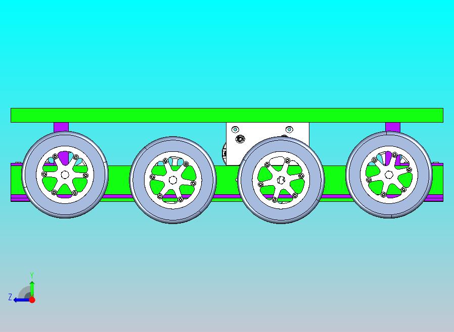 8轮变速驱动机器人车底盘