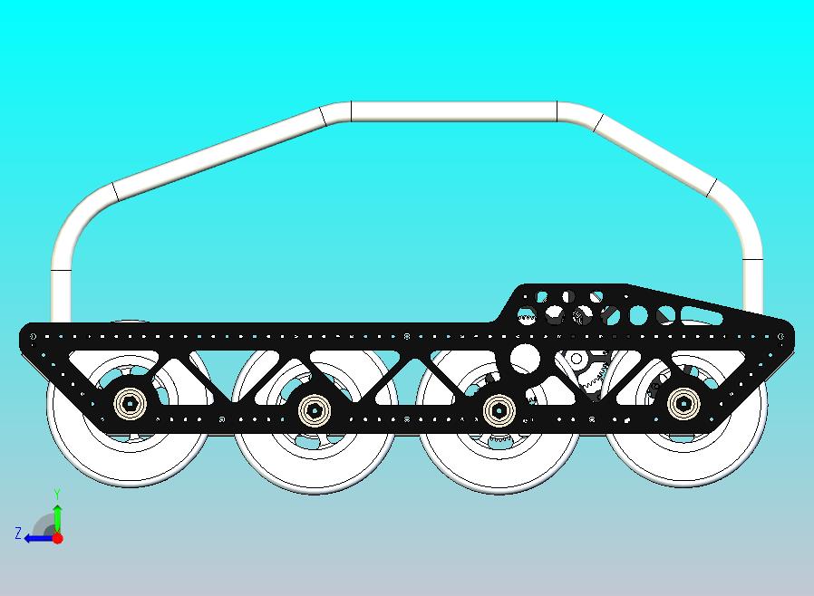 差速运输机器人车底盘
