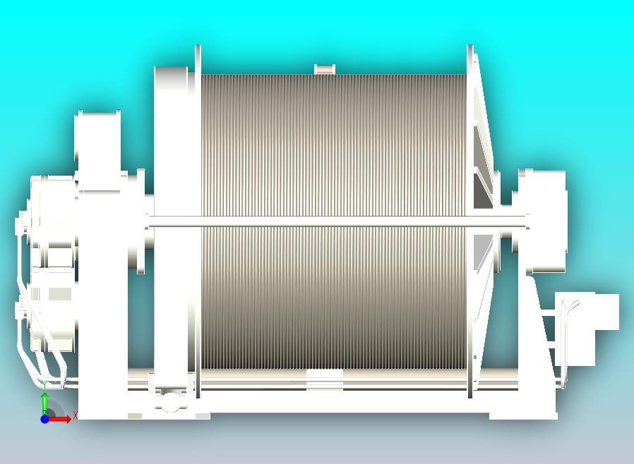 大型起重机绞盘3D模型