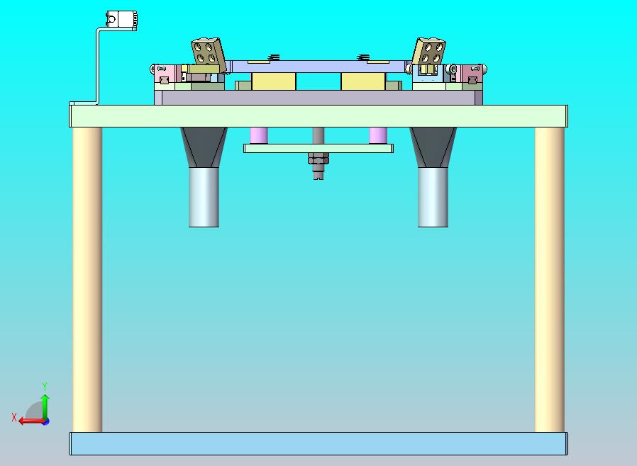 气缸二次定位机构