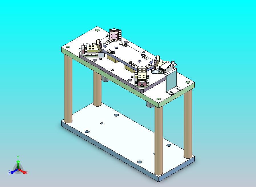 气缸二次定位机构