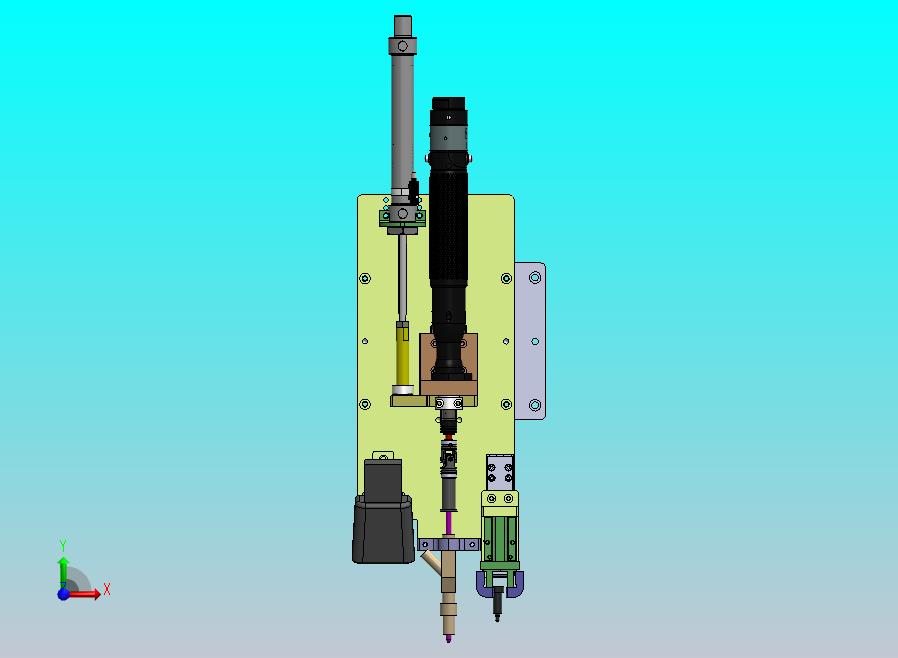 带扫码枪的吹钉锁附模组