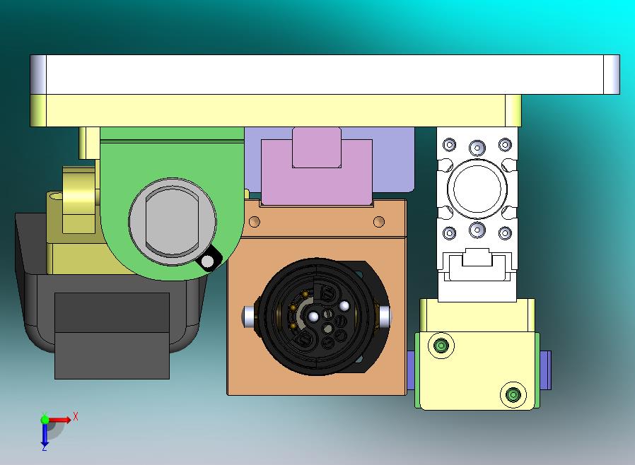 带扫码枪的吹钉锁附模组