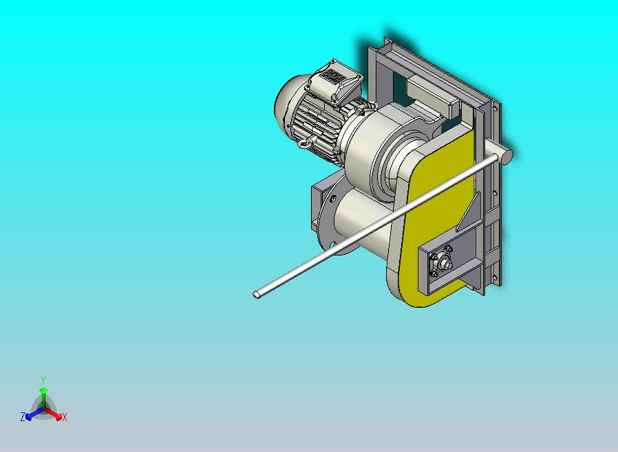 电动绞车设备模型