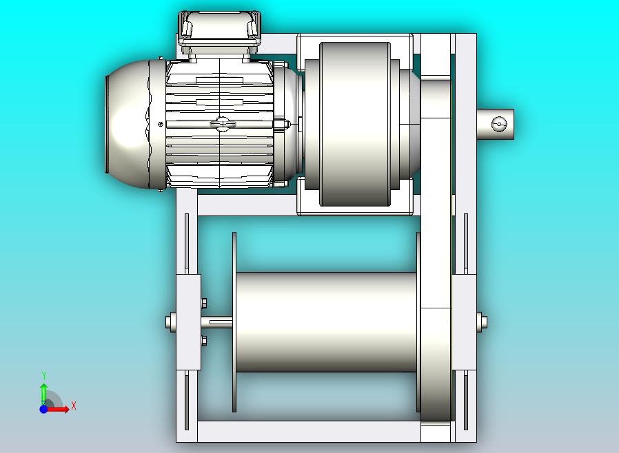 电动绞车设备模型