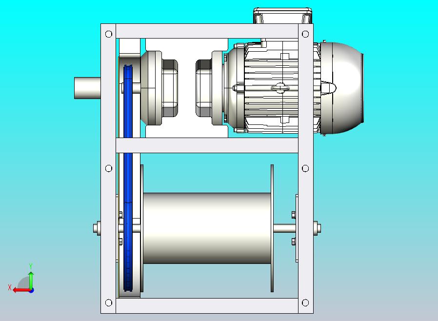 电动绞车设备模型