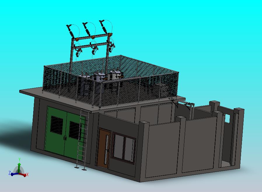 高压变电站3D模型