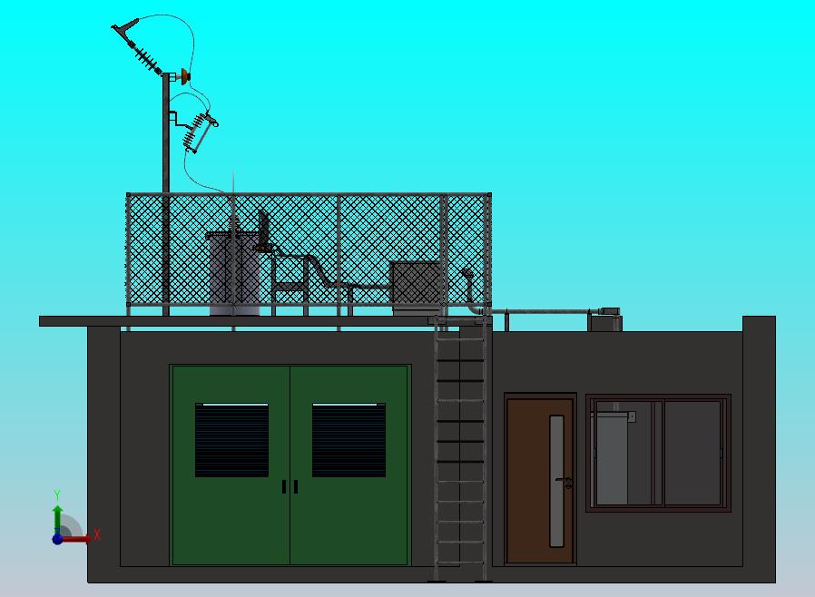 高压变电站3D模型