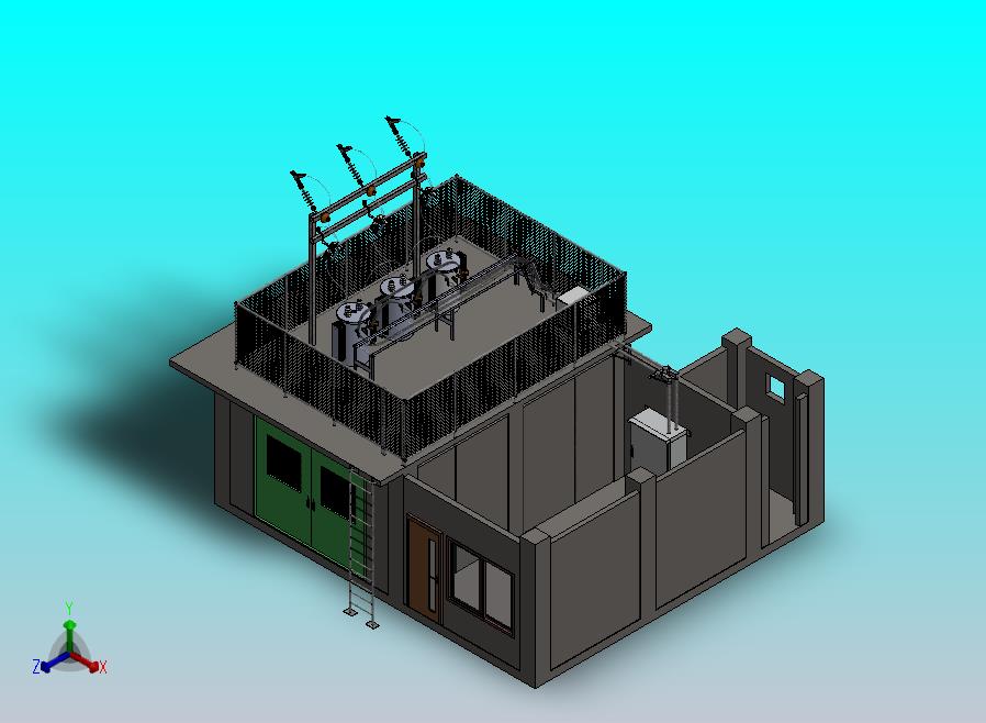 高压变电站3D模型