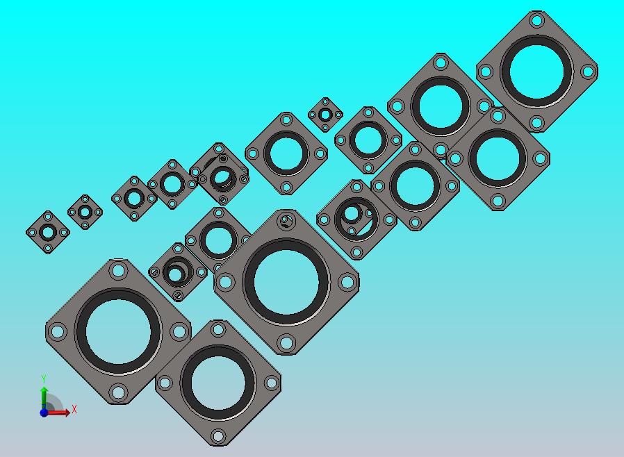 LMK方法兰加长型直线轴承LUU 22款