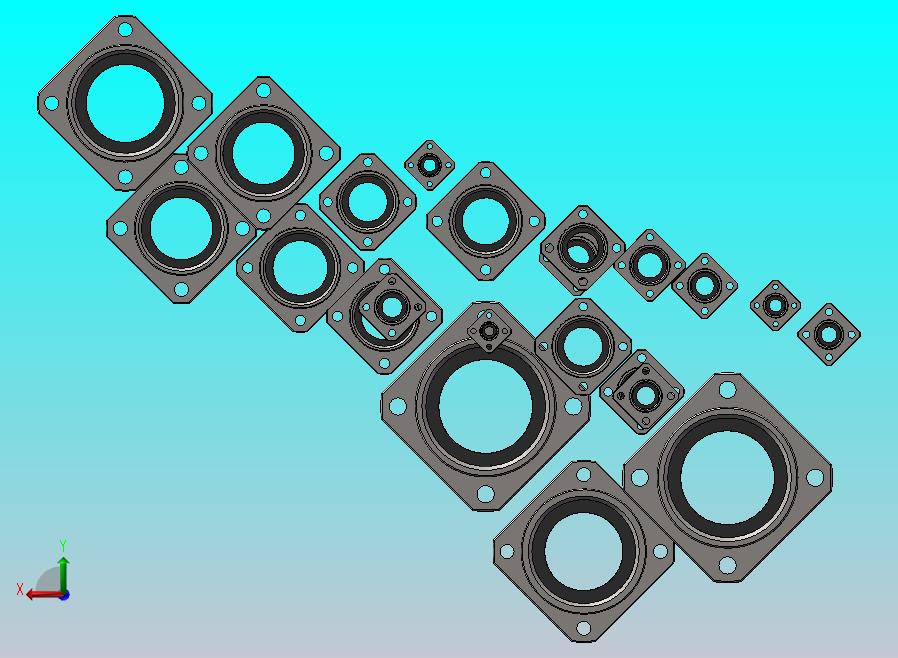 LMK方法兰加长型直线轴承LUU 22款