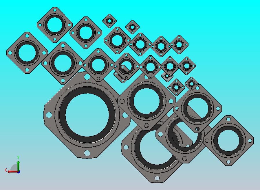 LMK方法兰直线轴承UU 25款