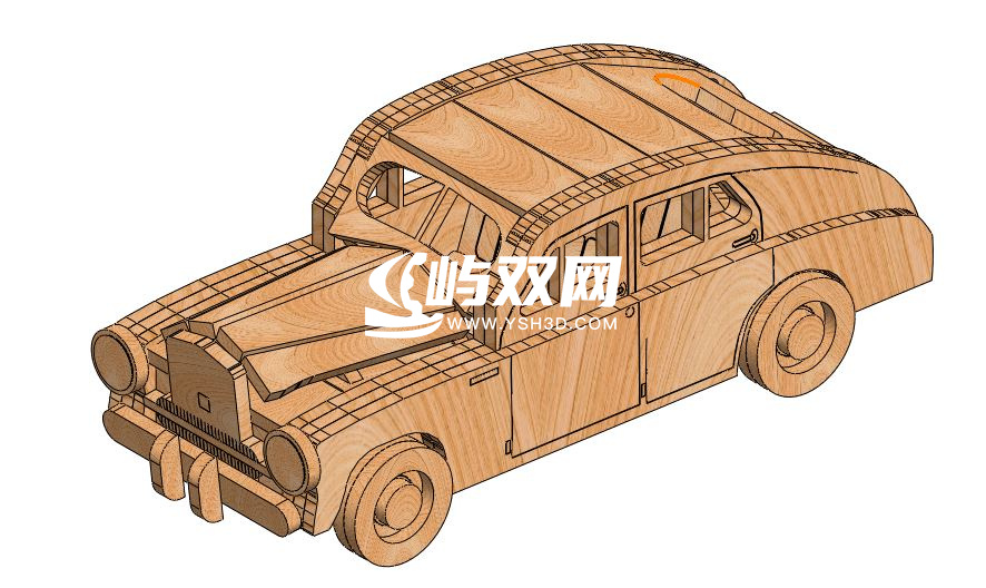 老爷车拼装模型