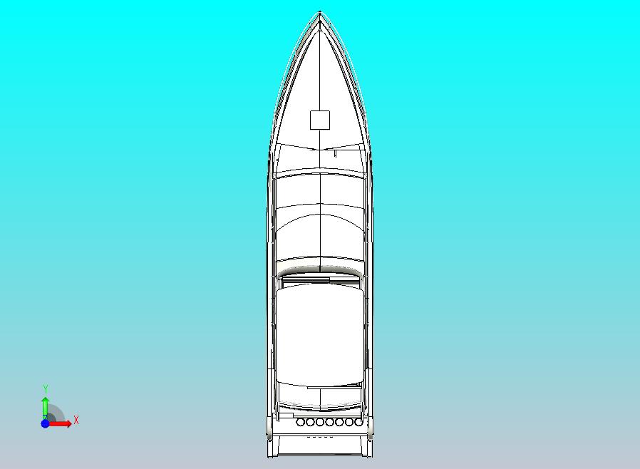 私人豪华游艇3D模型