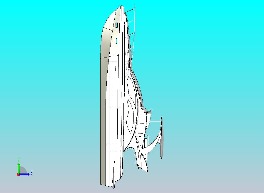 私人豪华游艇3D模型