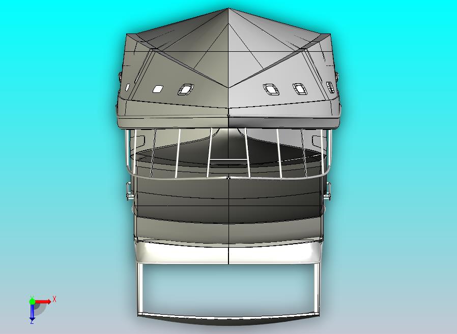 私人豪华游艇3D模型