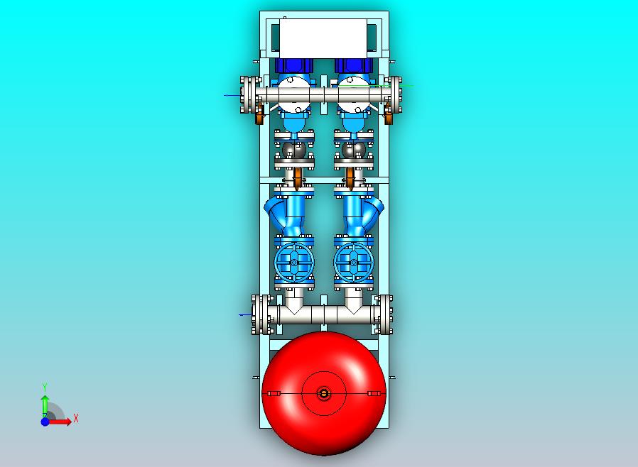 工业水泵站模型