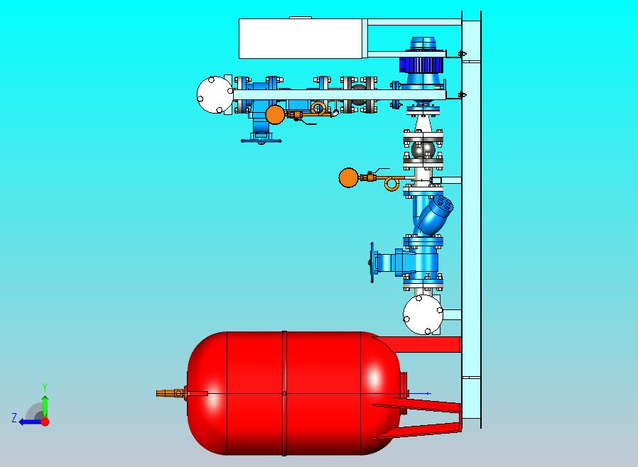 工业水泵站模型